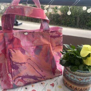 Sac à main rose doublé